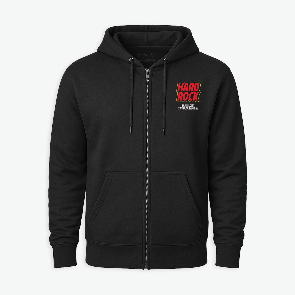 Santa Biker Full Zip Hoodie in Black | Online Rock Shop